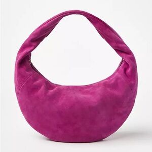 Suede Hobo Bag